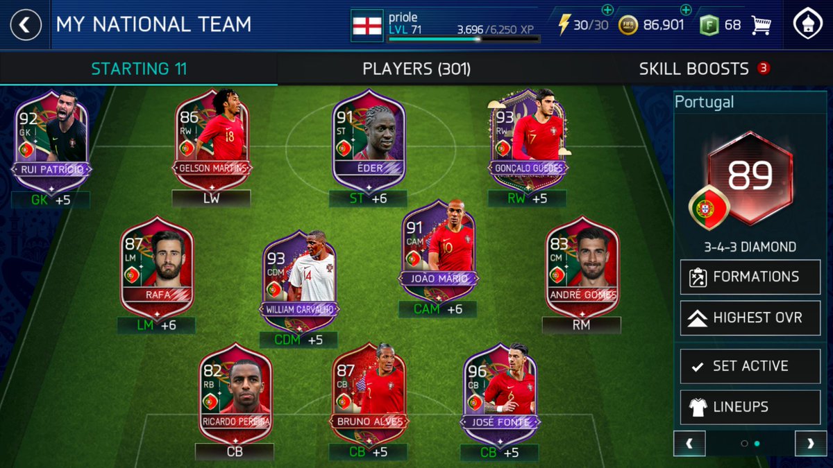 prififa's tweet photo. My two main WC squads! Enjoying the World Cup mode. 

@EAFIFAMOBILE @amt5791 @tomcaleffi https://t.co/7o0f8d0Ipb