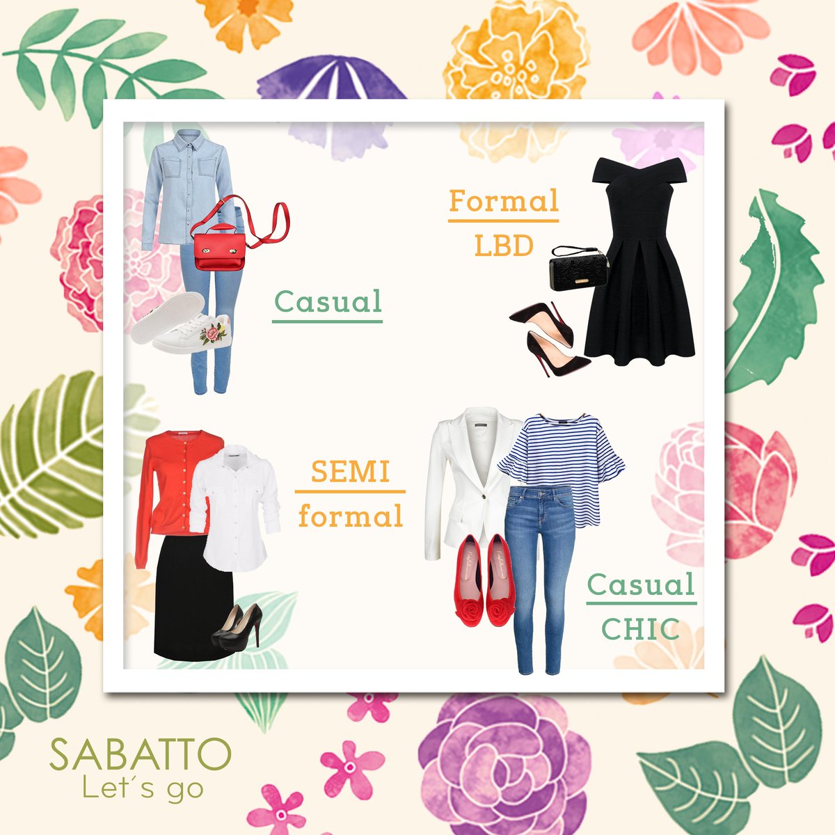 SabattoMx's tweet photo. ¿No sabes que ponerte hoy?  Checa estos 5 diferentes Outfits básicos y con mucho estilo para cuando no sabes como vestir 👚👖👗👠 https://t.co/4CsUHQX4eZ