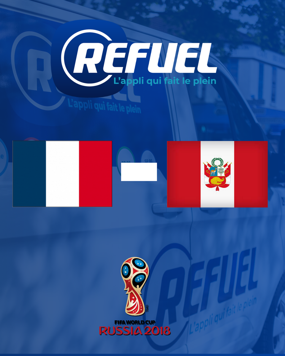 #franceperou #AllezLesBleus 

Pendant #FRAPER Refuel vient vous faire le plein. Profitez du match, on s'occupe de tout !
bit.ly/Refuel_livrais…