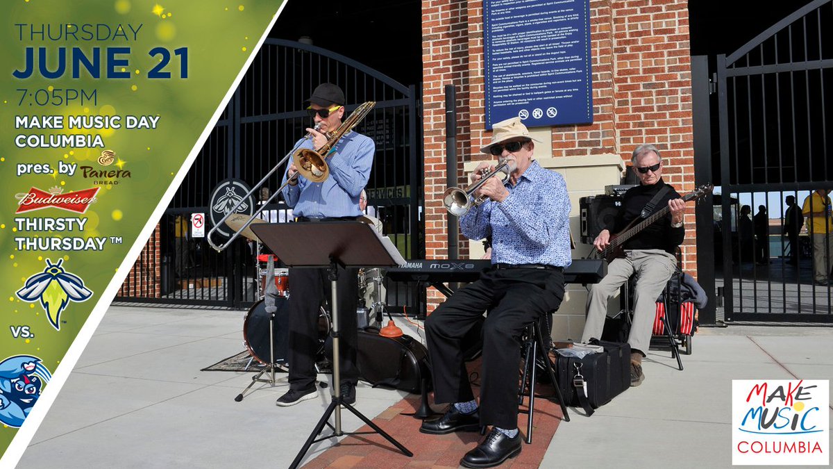 ColaFireflies's tweet photo. The boys are back in town! Fireflies kazoos to the first 2,500 people. If you have an instrument, bring it! $1 @budlight ALL NIGHT! #LetsGlow

🎟️: https://t.co/IOv0s9TjYo https://t.co/wcUp9lSQo8