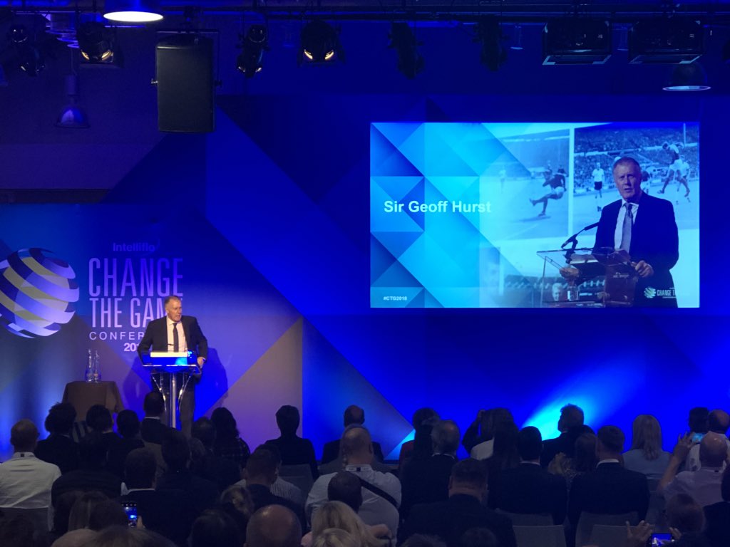 AntramsWS's tweet image. Great speaker to end the conference. World Cup winner Sir Geoff Hurst #CTG2018