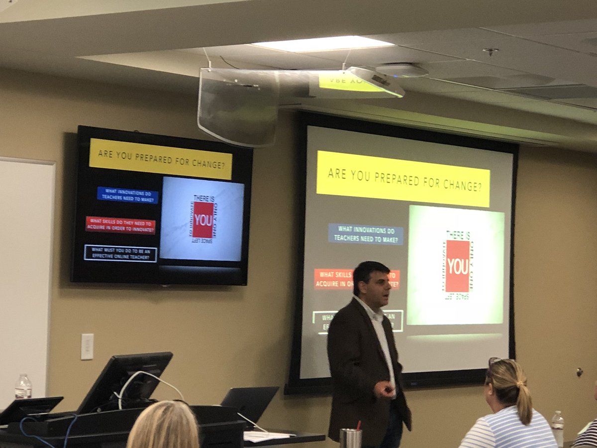 UA_ACCESS's tweet photo. Are you prepared for change? ACCESS Virtual Learning is preparing our new teachers to be the face of change in their classrooms face to face and online. #bethechange #newteachertraining18 https://t.co/NdLMV9F48I