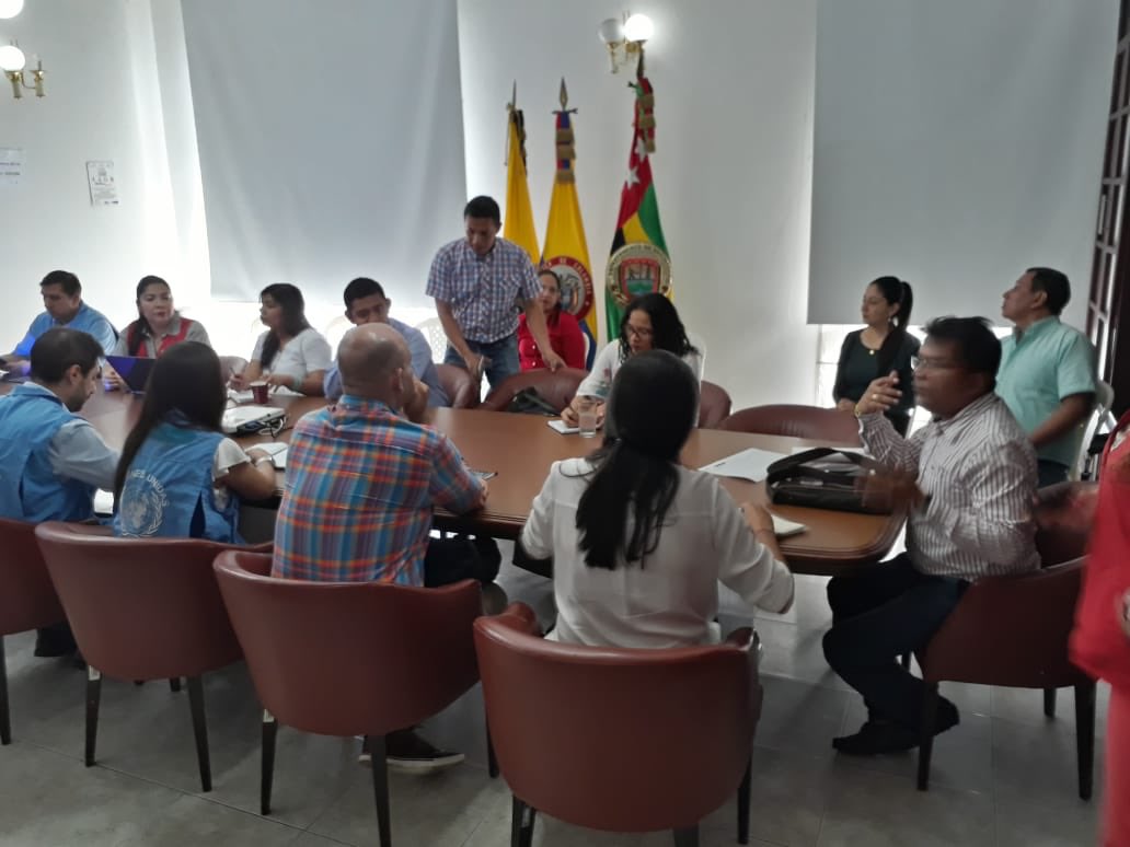 BMM_FARCEP's tweet photo. Junto a la Agencia de reincorporación nacional,  @MisionONUCol y la alcaldía de Barrancabermeja reactivamos la mesa de pos conflicto; todo esto en el marco de la reincorporación. https://t.co/1pUYLJ303t