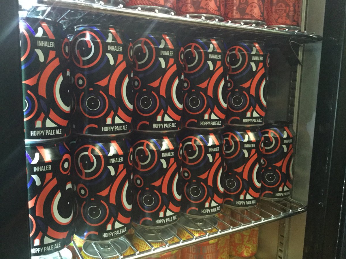 MagicRockTap's tweet image. Today’s boards featuring our new Inhaler can design in the fridge
