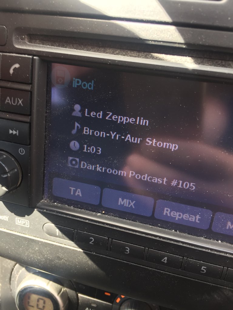 Perks of having a more up to date car. I can play this through the usb 👍🏻😊@James_D_Osborn <a href="/DarkroomSN1/">Darkroom Espresso</a>