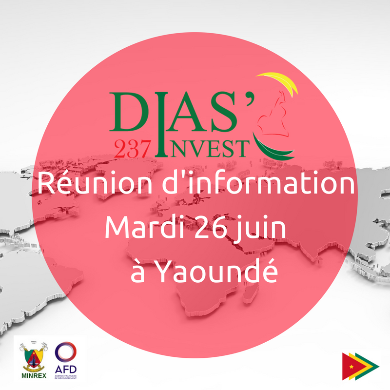 DiasInvest237's tweet photo. #DiasInvest 237 est heureux de vous inviter au Cameroun pour sa réunion d'information à Yaoudé le 26 juin. Pour plus d'information RDV sur https://t.co/yXLH4vbo34 https://t.co/Z59Qv5ML0s