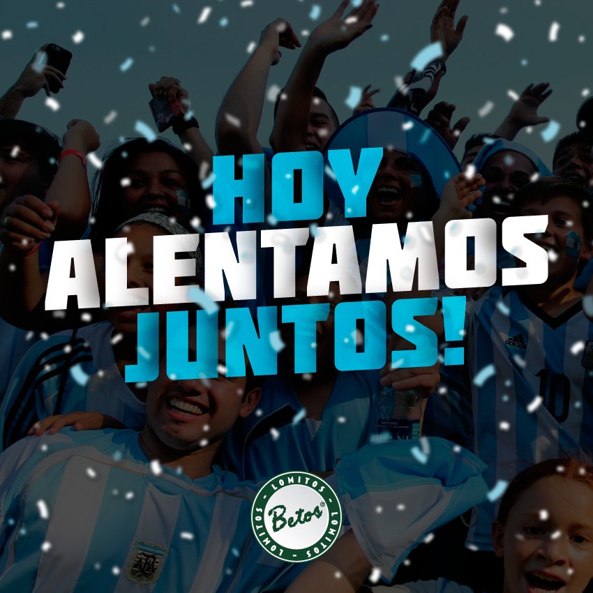 betoslomitos's tweet photo. 📢 Hoy gritamos con todas las fuerzas 📢
¡Vamos Argentina! 🇦🇷❤

#TeGusta #Betos https://t.co/Z1BmtUVDhr