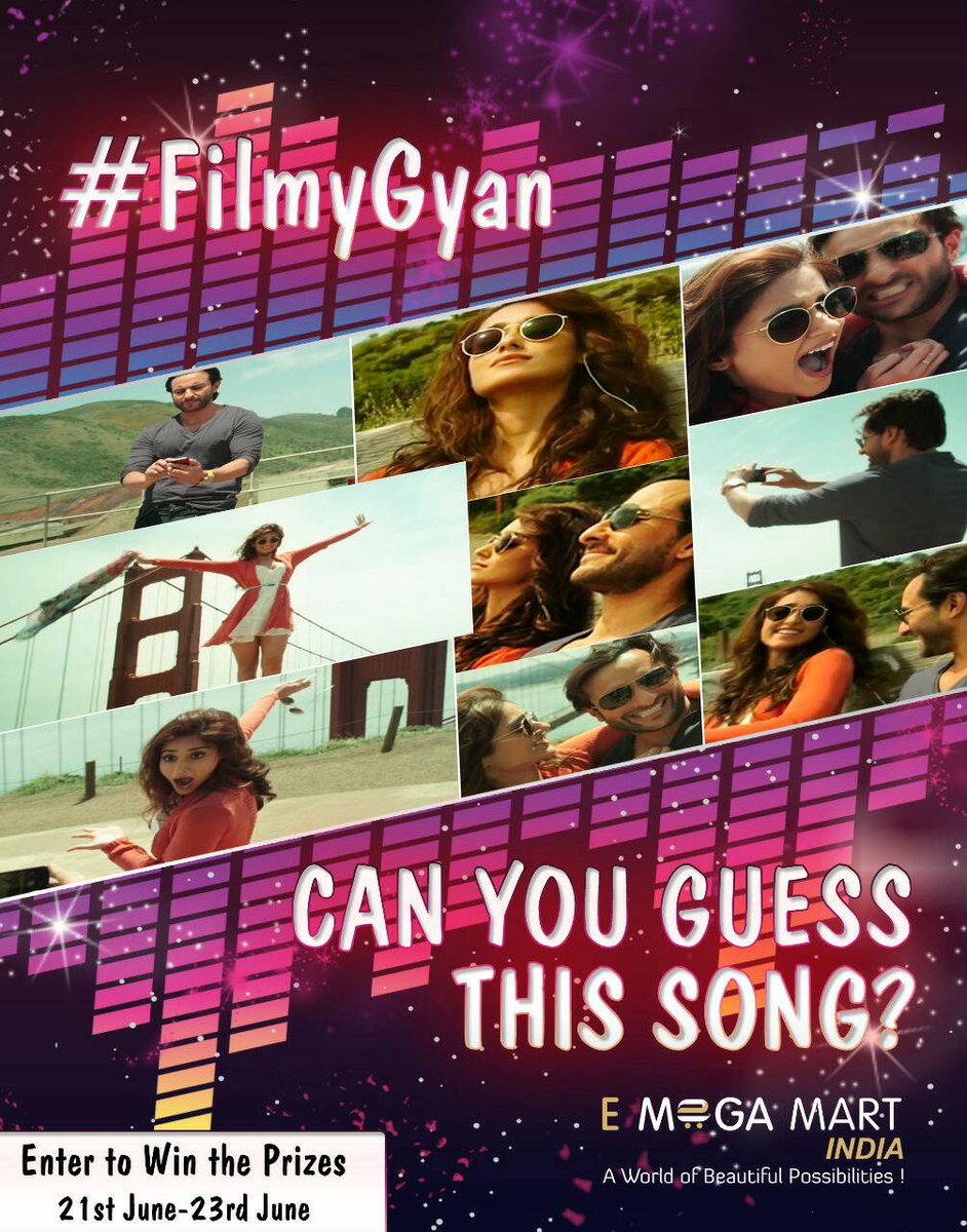 #FilmyGyaan #Contest
🎶🎵Guess the song and win the exciting prizes.🎁🎁
🤩Do participation and tell your friends to participate.
1)Follow us on Instagram, Facebook & Twitter. 
2)Guess the song name
3)Comment your answer & tag minimum 3 friends in a comment. 
#WorldMusicDay2018