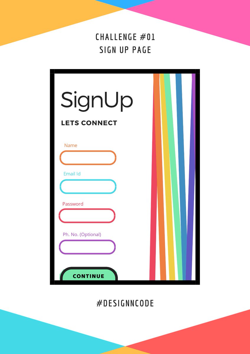 Vedant_Kotkar's tweet image. Challenge #01
Sign Up Page
#designncode