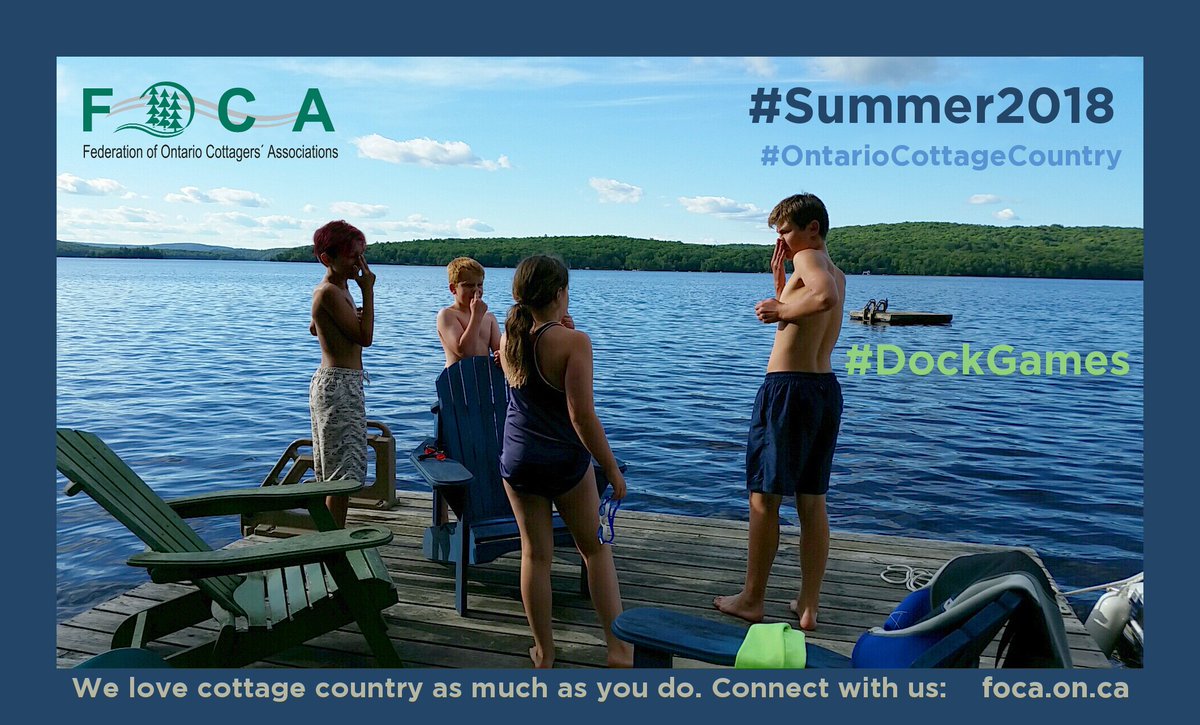 foca_info's tweet photo. Welcome, #Summer2018! Time for #DockGames.  FOCA - We love #OntarioCottageCountry as much as you do. Connect with us: https://t.co/o2YJKfI3JA https://t.co/VKa2GT3UQs