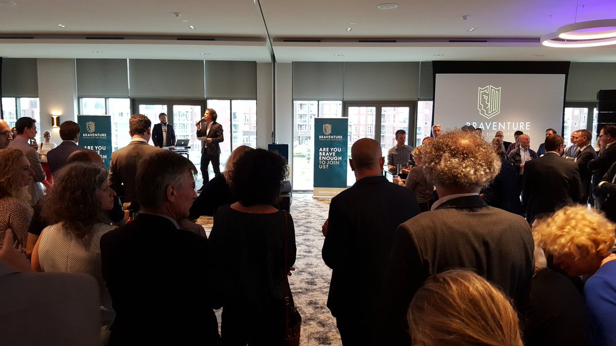 Opening van Braventure, be brave, built your business. Organisatie die start-ups ondersteunt. Opvolger van Starterslift. Fijn voor onze ondernemende studenten.