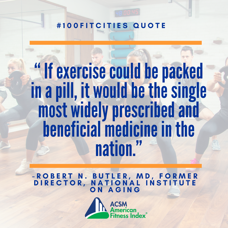ACSMFitIndex's tweet photo. Shocking Stat: Only 22.2% of residents in the #100FitCities are meeting both aerobic activity and strength guidelines. 

What are those guidelines? At least 150 minutes of moderate to vigorous aerobic activity per week &amp; muscle strengthening 2x per week. https://t.co/khFPREe0JD