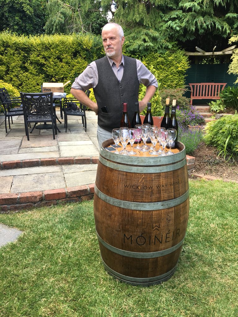 MaryBrowne1's tweet photo. First stop of the #WicklowChallenge involves tasting some amazing Irish wine and treats #DruidsSummer https://t.co/aKIxdE88ZF