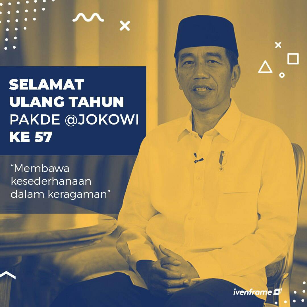 ivenframe's tweet image. Selamat Ulang Tahun Presiden Kebanggaan Indonesia, Bapak Jokowi💛