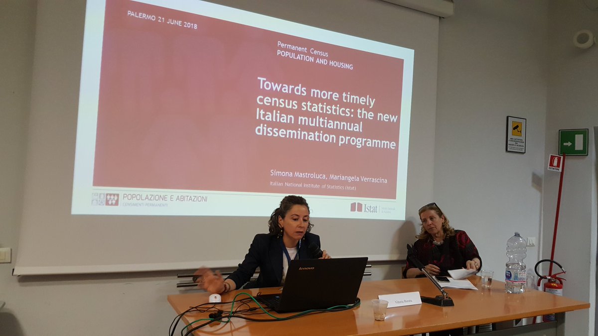 elelona's tweet photo. very promising perspectives for the future of Italian statistics at #sis2018 session "innovation in census and social surveys" with #stefanofalorsi #mariangelaverrascina #enricotucci #salvatorestrozza now in room 10  @istat_it https://t.co/99txSw0dyt
