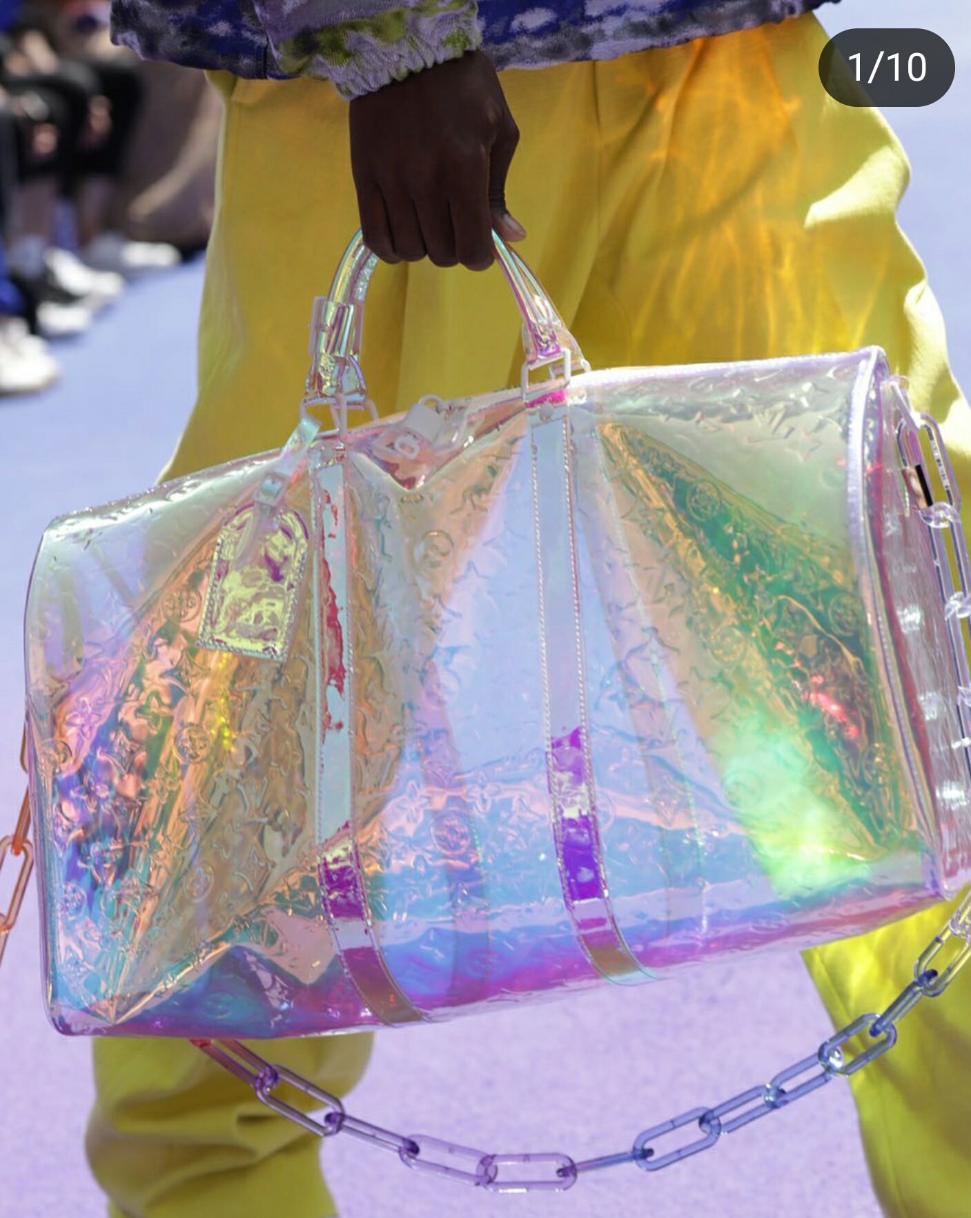 𝖓𝖔𝖎𝖗 on X: Virgil Abloh's debut collection at Louis Vuitton was an  inclusive party everyone was invited to! This was clear by the rainbow  runway at the Palais Royal! Abloh definitely delivered