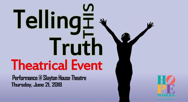 HopeWorksofHC's tweet image. Telling This Truth, HopeWorks' original play, is tonight, at 7pm at Slayton House in Columbia. We have 40 remaining free tickets at the door - arrive early if you want one! We are so excited to share this story of resilience with you all. #wearehopeworks #HoCoMD #HoCoArts #metoo