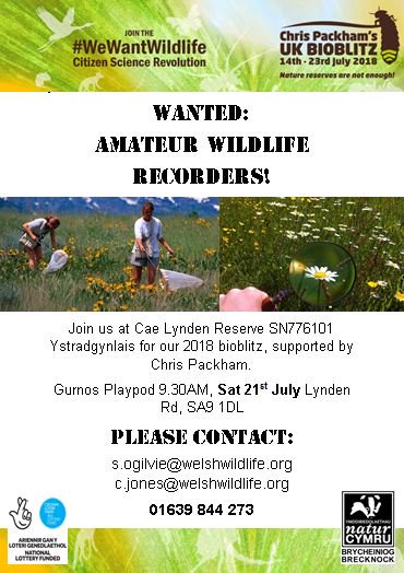 WTSWWBrecknock's tweet photo. Bioblitz 2018! CALLING WILDLIFE RECORDERS #WeWantWildlife
(special shout-out for entomologists!)
The #Wildcommunities team need you. Sat 21st July, 9.30 AM, Ystradgynlais #WeWantWildlife #bioabundance @SEWBReC @Buzz_dont_tweet @BumblebeeTrust @RoyEntSoc #NIW2018 https://t.co/SrsblWcy4V