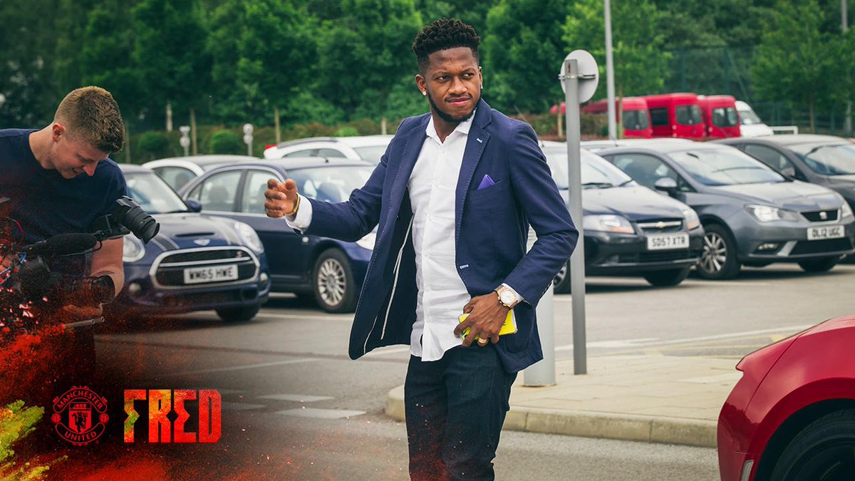 ManUtd's tweet photo. Fred is an #MUFC player - and he ❤️s it! #BemVindoFred https://t.co/n6Bb3Pwqd2