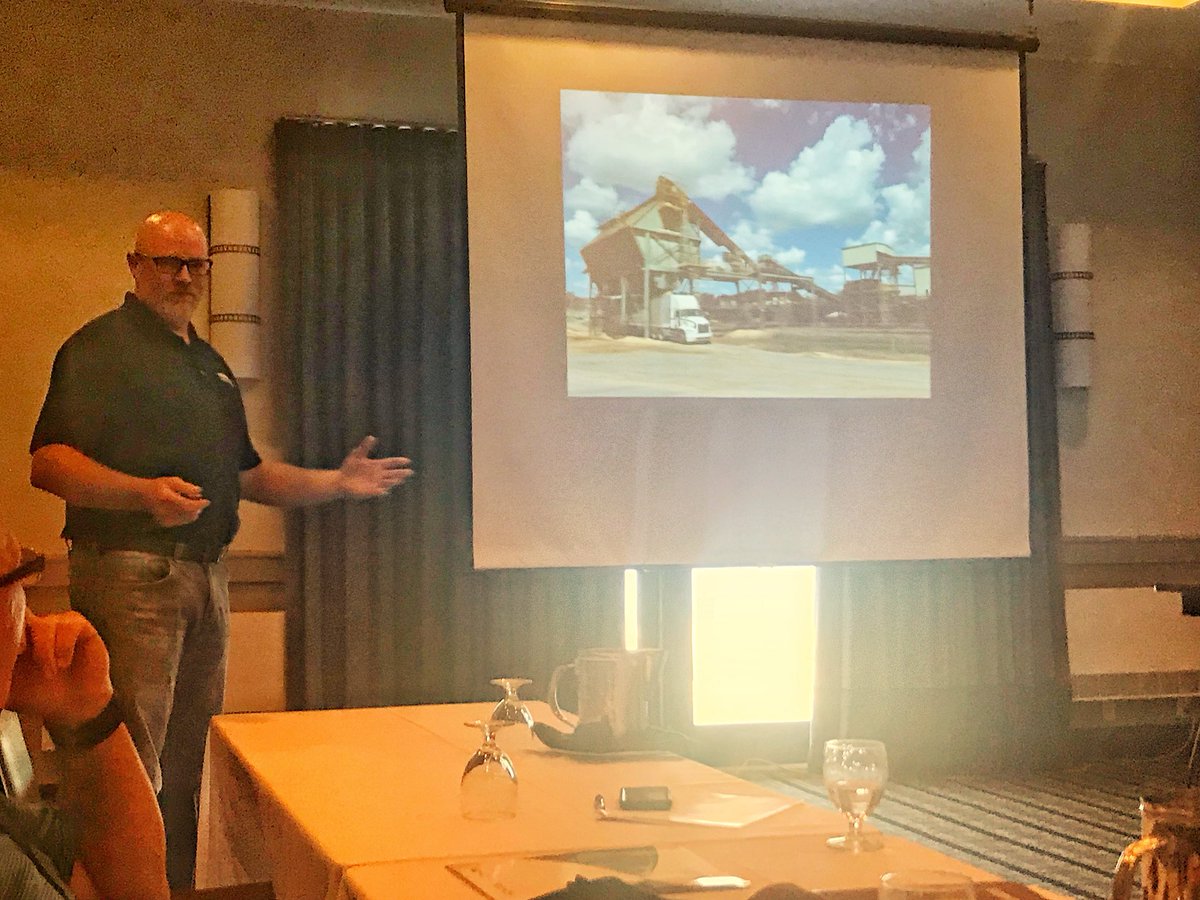 CCHumphries's tweet photo. #WorkSafeNB H&S Officer Allie DeGrace shared a conveyor safety talk @nbforestsafety AGM in Miramichi today. https://t.co/PpDIS74oOn