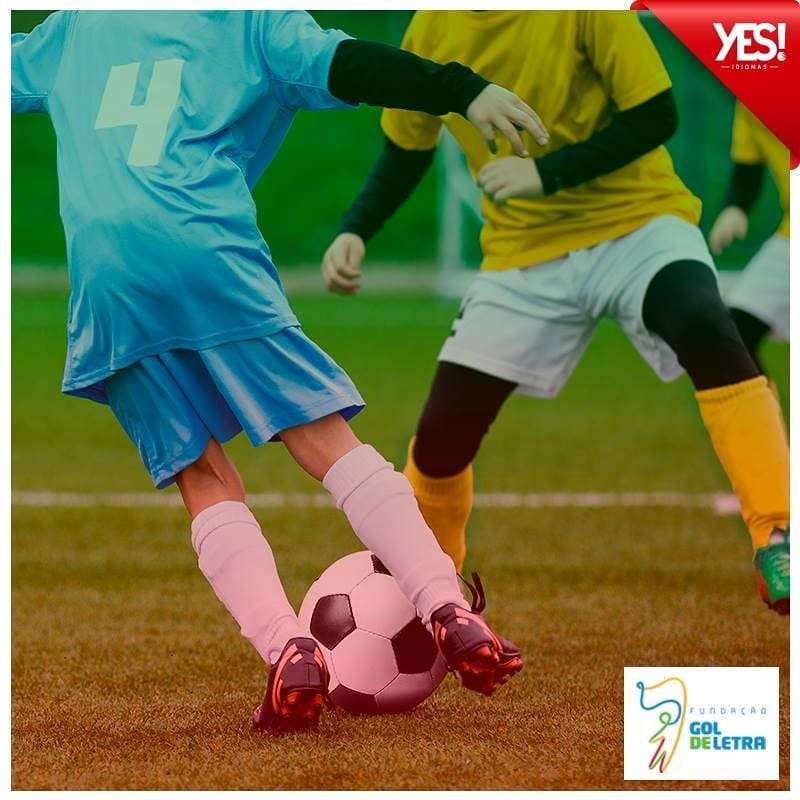 yesidiomasmacae's tweet photo. Amanhã o Brasil estará em campo para seu segundo jogo na maior competição de futebol no mundo! 
E você sabia que a YES! apoia a fundação Gol de Letra? 
A ONG, fundada pelos ex-jogadores Raí e Leonardo, proporciona outra perspectiva de vida para os jovens.
#goldeletra #vemprayes https://t.co/rKkaQhrrRk