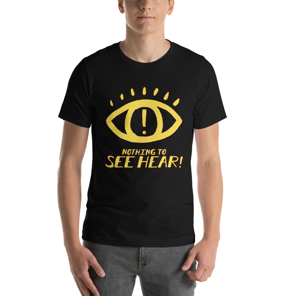 SeeHearPod's tweet photo. Merch! On sale now at https://t.co/GAqrrqQ2aR and listen to the most recent podcast for an exclusive 15% discount code to use at checkout! https://t.co/V015WCWVAh