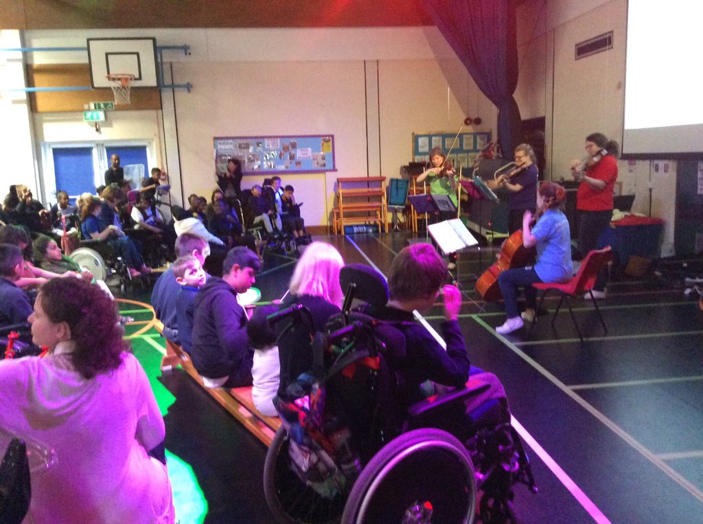 wilsonstfeed's tweet photo. Today we were treated to a special performance given by the CBSO String Quartet. We all had a lovely morning. #wsmusic https://t.co/Ce1vI5xlXy