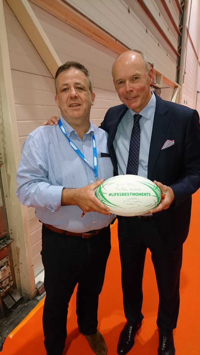 Great Keynote Speaker,  inspirational and innovative management.
With Sir Clive Woodward.
