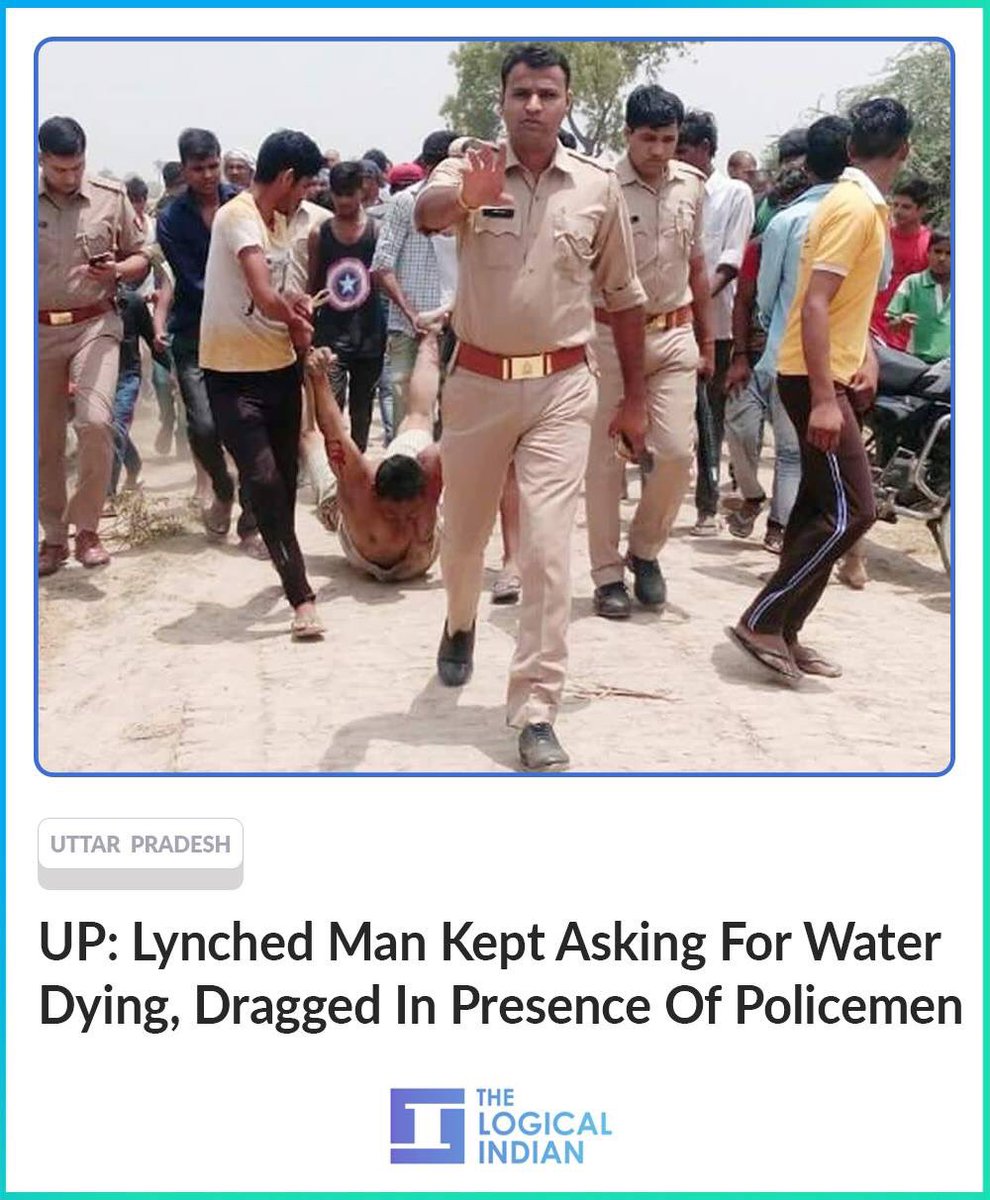 kritisays's tweet image. We have become inhuman, else we wouldn’t have put him in a position where he was having to beg for water...😢
The fact that #UPPolice were present, says it all...😡 #stopcommunalviolence