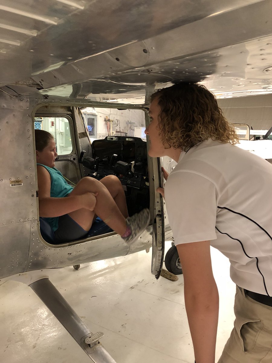 MarvinScience's tweet photo. Purdue Airport...we have walked where Amelia Earhart walked...inspiration!! #oraclepride #dcesrobotics #flightfun https://t.co/qgIBKMzSy5