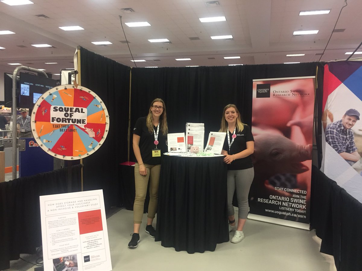Ontario Pork Congress Day 2: we’re ready and excited to hear your questions about UoG research! 🐷 #OPC18