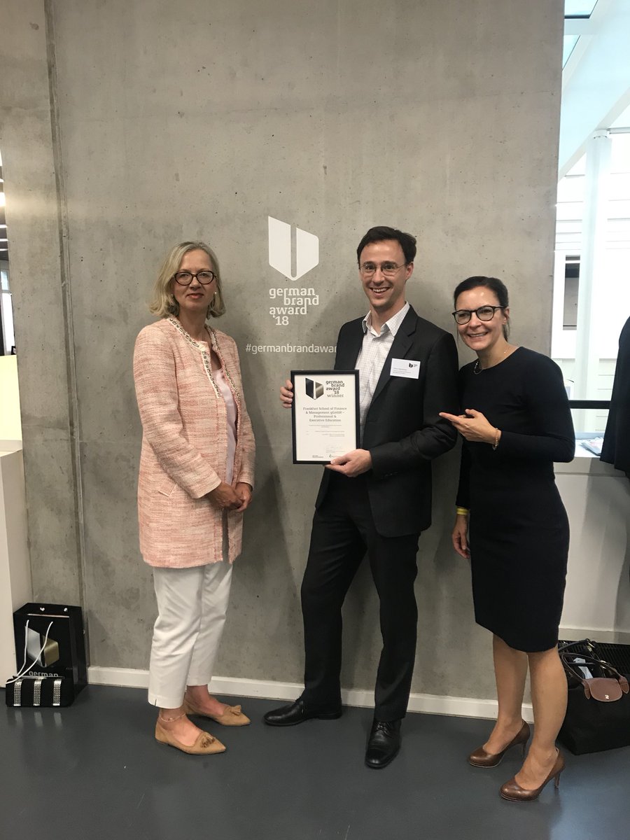 IrinaVorndran's tweet photo. Wohoooo 😎 Hello Berlin! Proud to be at the #germanbrandaward winning the @germanbrands award for #brandstrategy for #ExedEdFS with @newofficedesign and @FrankfurtSchool https://t.co/wM8xlN8NWt