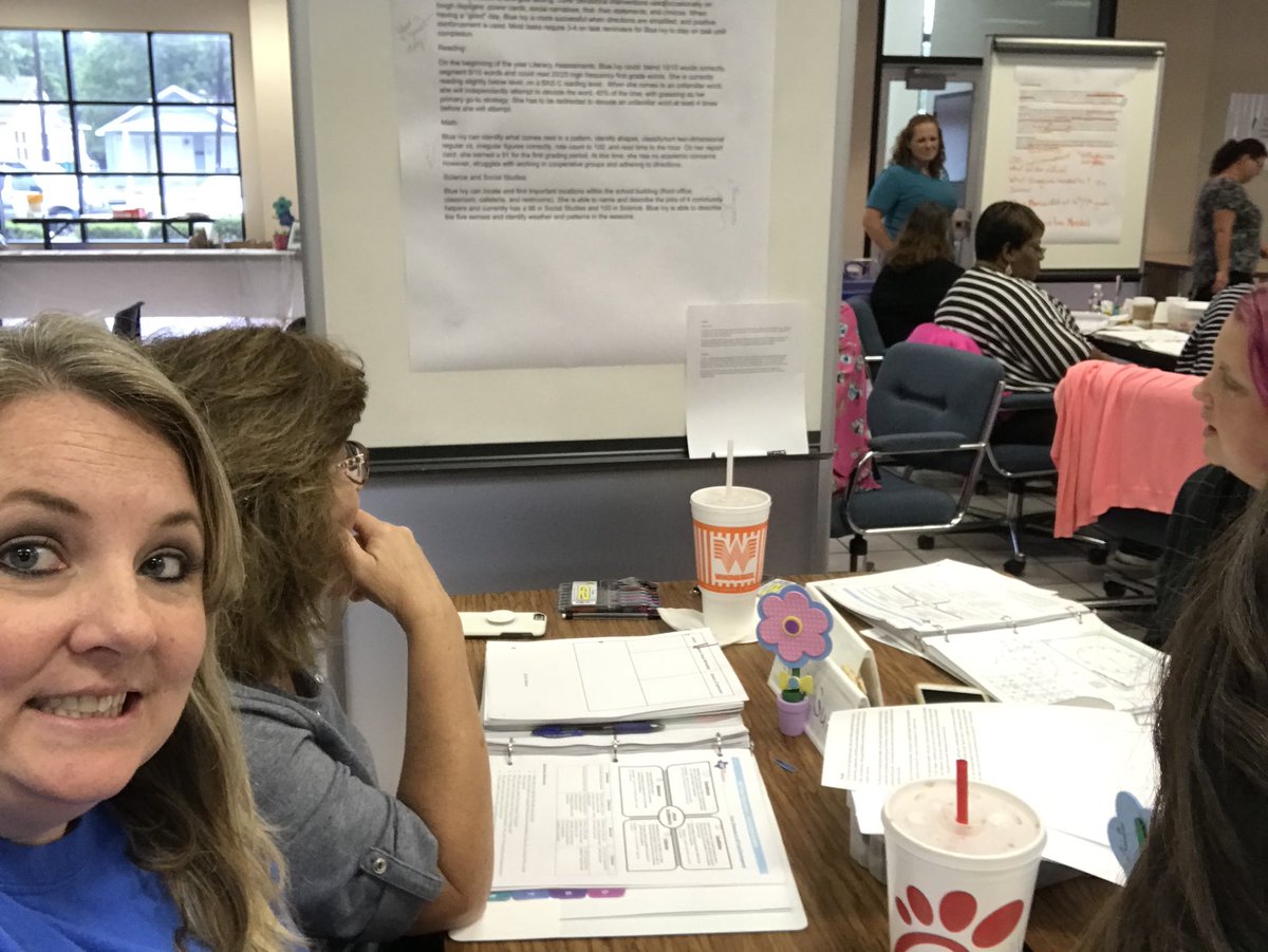 Working on PLAAFP and goal alignment 😬 <a href="/PattersonCISD/">Patterson Elementary</a> #cisdspedinstitute #growingtogether
