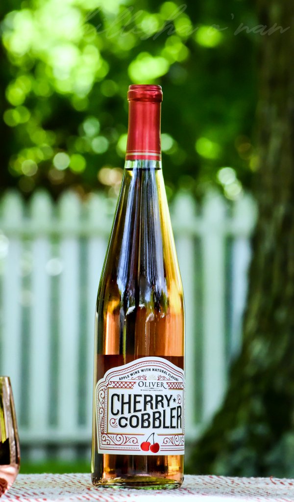 HilLesha's tweet photo. Looking for a delicious dessert wine? Look no further than @OliverWinery's Cherry Cobbler. Their Cherry Cobbler wine is tantalizing to the nose and palate, bursting with the essence of tart candied cherries, caramel, and vanilla. #ad https://t.co/nX5QepXPKq #losethefork #wine https://t.co/o6hIn5Sf3R