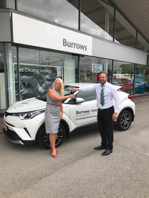 BurrowsToyota's tweet photo. Sharon from @RotherHosp have been to collect their new #18Toyota C-HR from Simon Burrows at our Rotherham dealership - it has been a pleasure doing business with you!
📸 - #BurrowsSnaps https://t.co/3m7kkb08kt