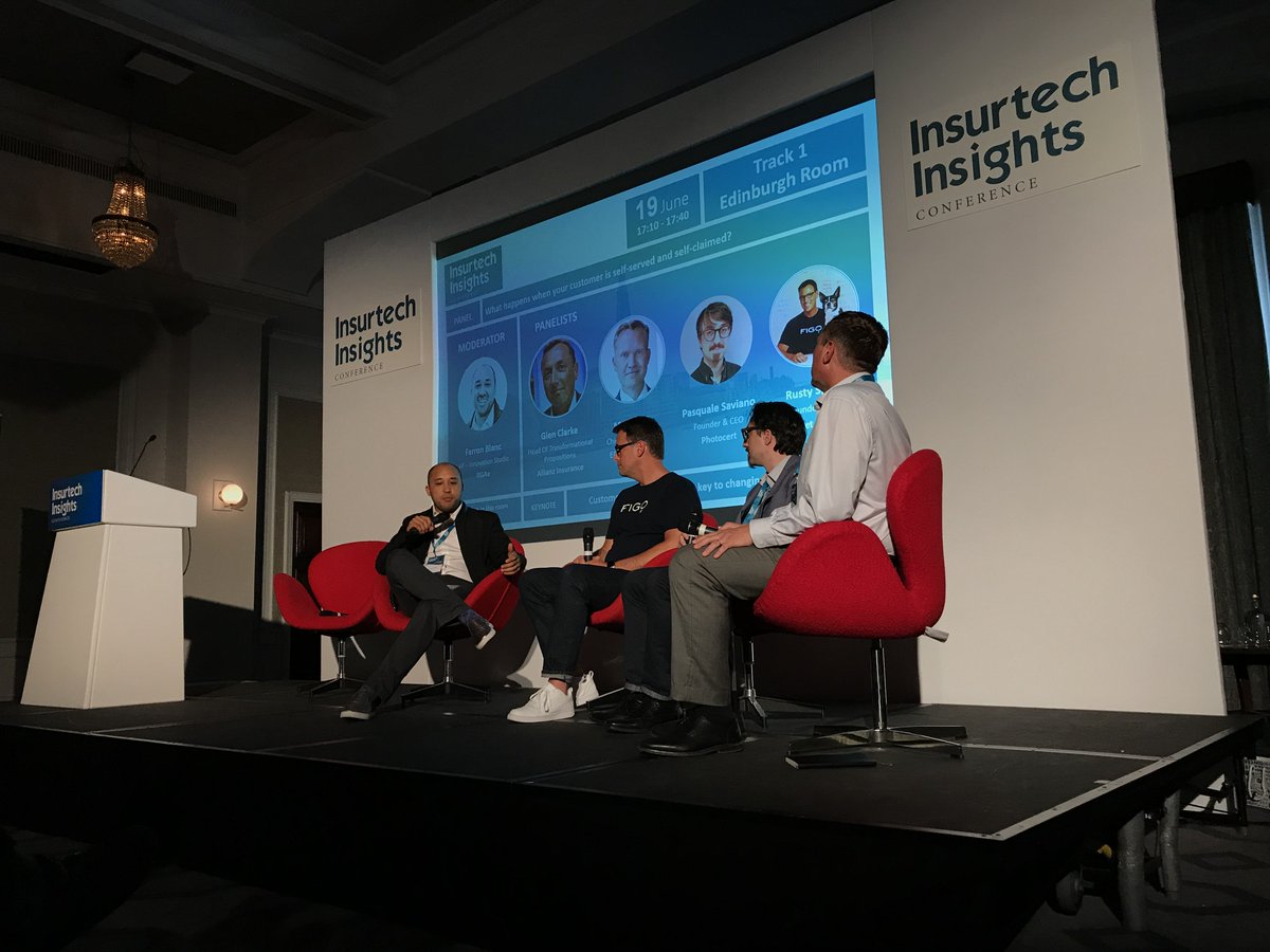 PhotoCert's tweet photo. We had a great time at the Insurtech Insights event, we enjoyed speaking about self-served and self-claimed customers alongside Glen Clarke of @Allianz, Rusty Sproat of @FigoPet of and Farron Blanc of RGAx.
See you at the at the next event!
#insurtechinsights2018 #insurtechlondon https://t.co/I3SlTQMzM0