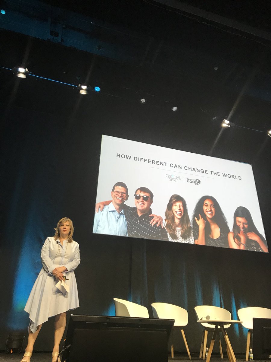 digennaro's tweet photo. The diversity of talent: how being different can change the world with @laurel_rossi @hiredifferent #canneslions #TeamDGC https://t.co/AvblgsoPAJ
