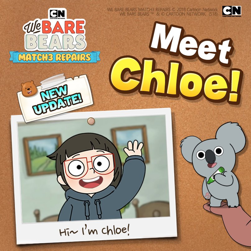 WBB_M3R's tweet photo. Bears are growing soooo fast 😎
#WeBareBearsMatch3Repairs has over 1.5 MILLION downloads on worldwide!!

On next update, you are able to meet Chloe!
You can expect better news more &amp; more ❄🐼🐻

#WeBareBearsMatch3Repairs
#Congratulation https://t.co/dhBnxBv9FQ