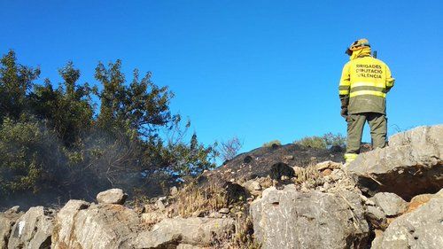 ComarcalCV's tweet photo. La brigada forestal de La Font evita un incendio en el término de Potries, https://t.co/pANprdWiyG https://t.co/dl4bc834i8