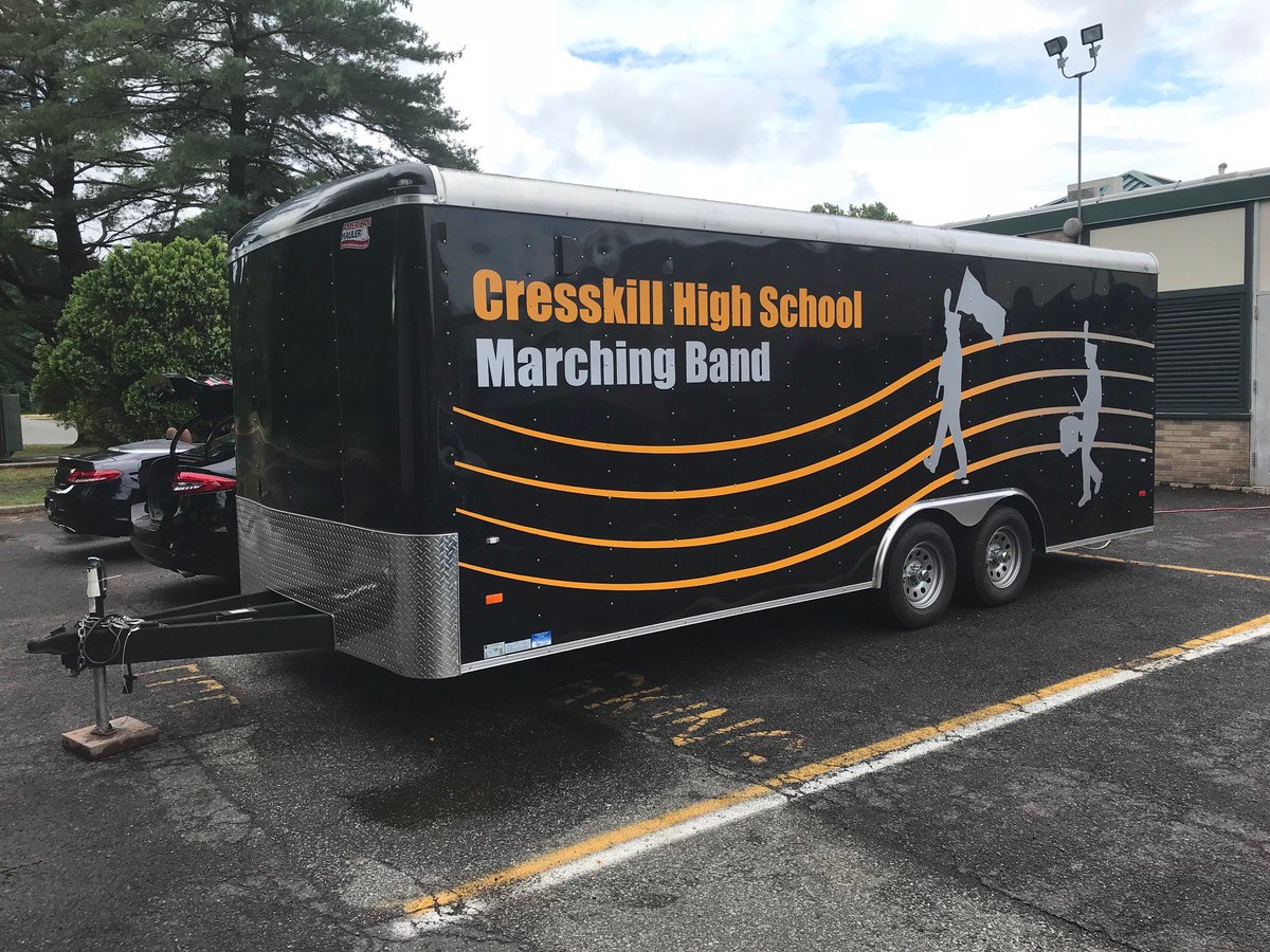 And here is the finished product!  

Once again,  HUGE thanks to the family of Chase Barnett for the amazing work they have done to make our trailer look awesome!!!!!  SO EXCITED!  We'll be traveling in style this coming season!

Artwork design credit to Juhui Park