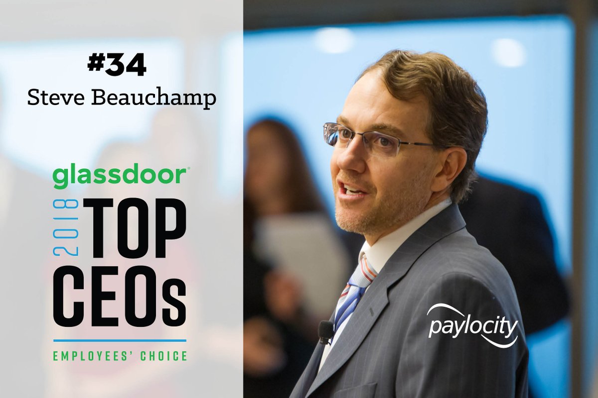AustinWubs's tweet photo. Congrats to our CEO Steve Beauchamp, named one of the Highest Rated CEOs for 2018! #TopCEOs #PCTY
#PCTYCEO #ILoveMyJob https://t.co/WSzCdCl0bc