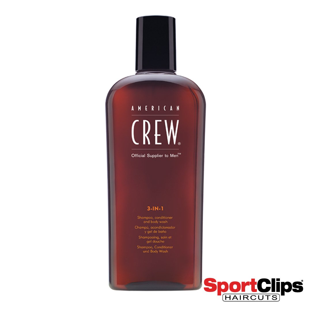 SportClips's tweet image. Keep your style on budget with 3-IN-1 from @americancrew a shampoo, conditioner and body wash all in one bottle. #americancrew #threeinone #haircare