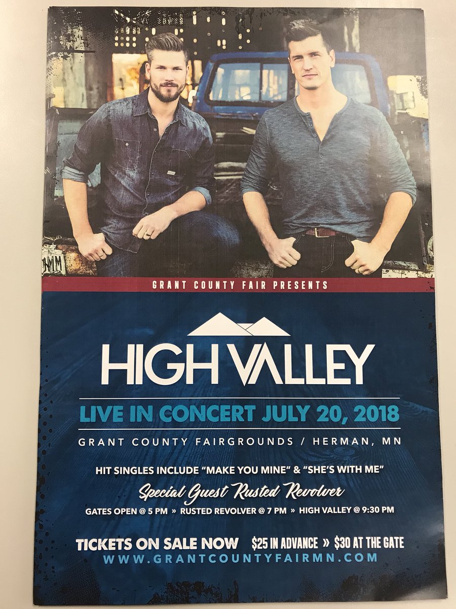 libby3223's tweet photo. Get your tickets now only a month away from when @HIGHVALLEY wil be rocking Herman! https://t.co/J5A7Nu2Yth