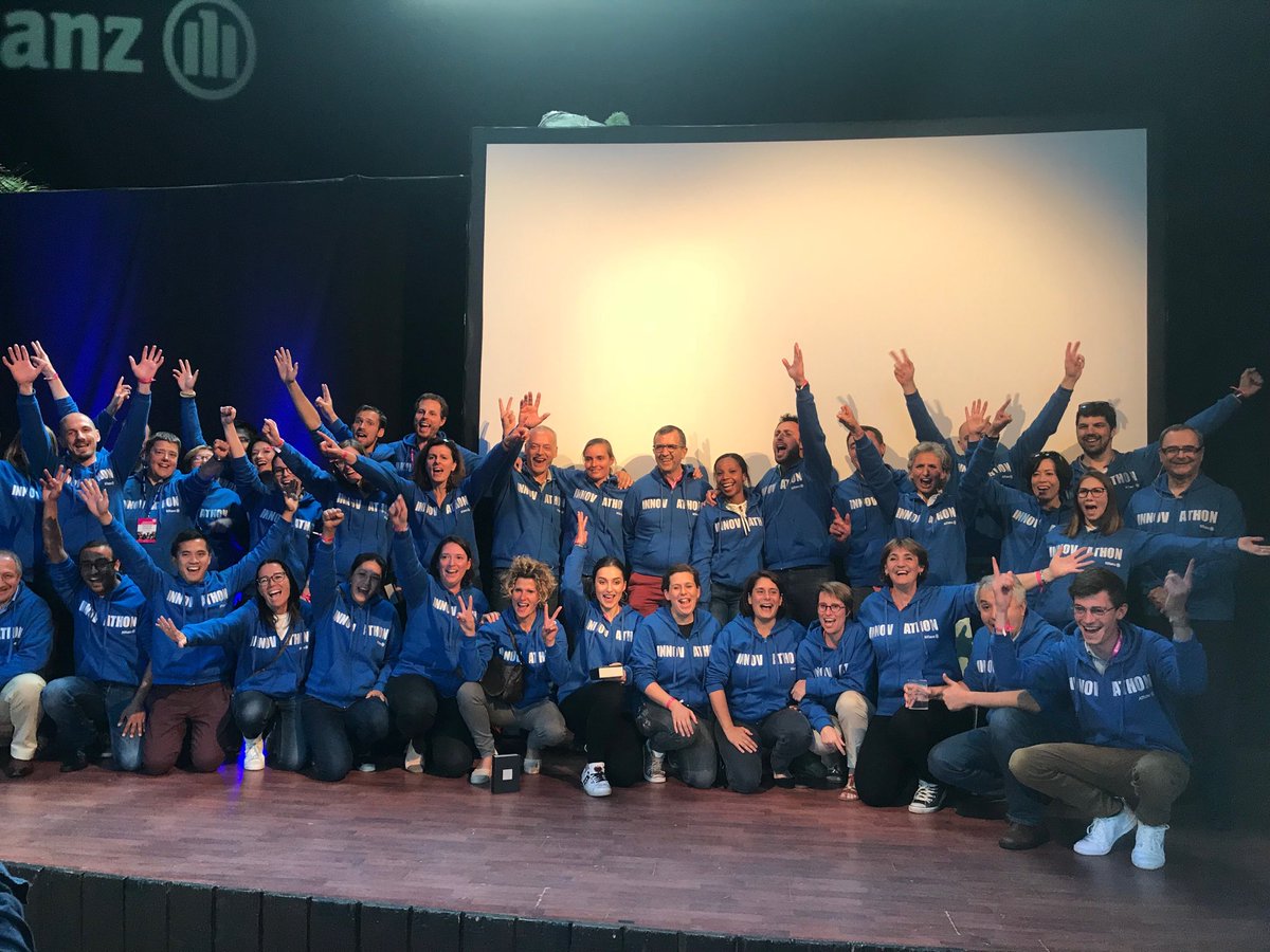 jacquesrichier's tweet photo. Bravo à toutes les équipes qui ont remporté ce Grand Défi avec des idées innovantes et prometteuses de simplification pour améliorer l’expérience client, le bien-être au travail et nos relations avec nos partenaires ! #innovathon @allianzfrance https://t.co/LsZKe5q5RP