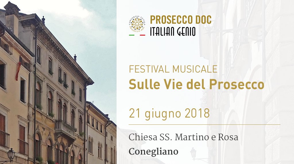 ProseccoDOC's tweet photo. Apre oggi il Festival "Sulle Vie del Prosecco" nel cuore di Conegliano, con la direzione artistica del grande Maestro Juri Bashmet, tra i più importanti violinisti al mondo. Un evento internazionale di #musica di altissimo livello nel cuore dell’ #ItalianGenio. https://t.co/pvPOaWwtCz