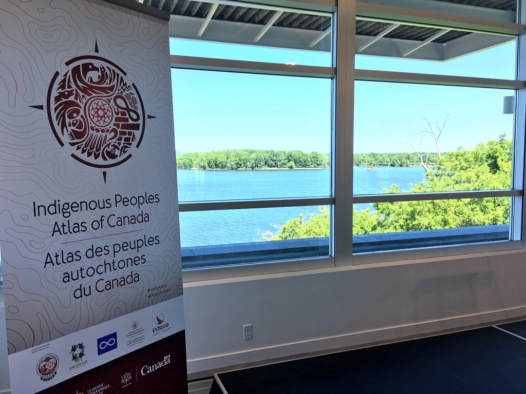 aaronkylie's tweet photo. Very exciting day here @RCGS_SGRC HQ @50SussexEvents as we get set to celebrate the @CanGeo Indigenous Peoples Atlas of Canada today w/ our partners from @AFN_Updates @ITK_CanadaInuit @MNC_tweets @NCTR_UM &amp; @Indspire #IndigAtlas #AtlasAutoch https://t.co/TnAPtC6z2A