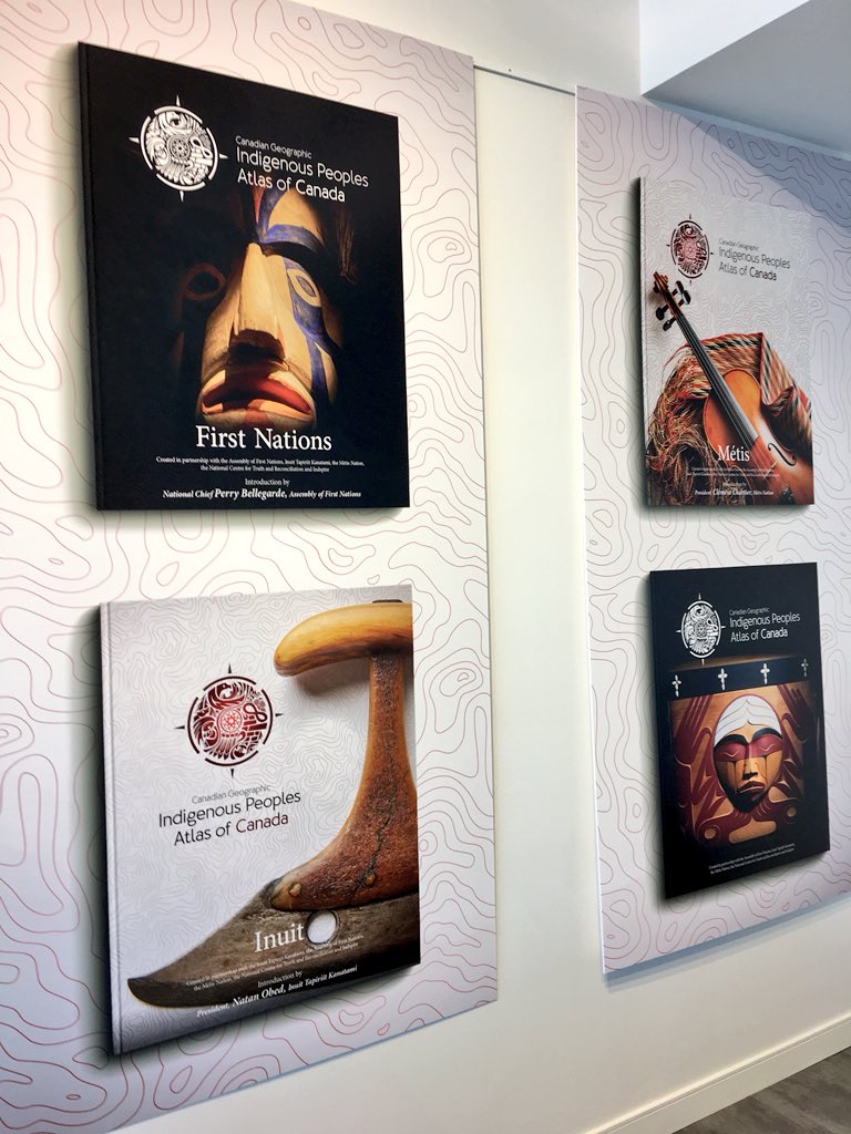 aaronkylie's tweet photo. Very exciting day here @RCGS_SGRC HQ @50SussexEvents as we get set to celebrate the @CanGeo Indigenous Peoples Atlas of Canada today w/ our partners from @AFN_Updates @ITK_CanadaInuit @MNC_tweets @NCTR_UM &amp; @Indspire #IndigAtlas #AtlasAutoch https://t.co/TnAPtC6z2A