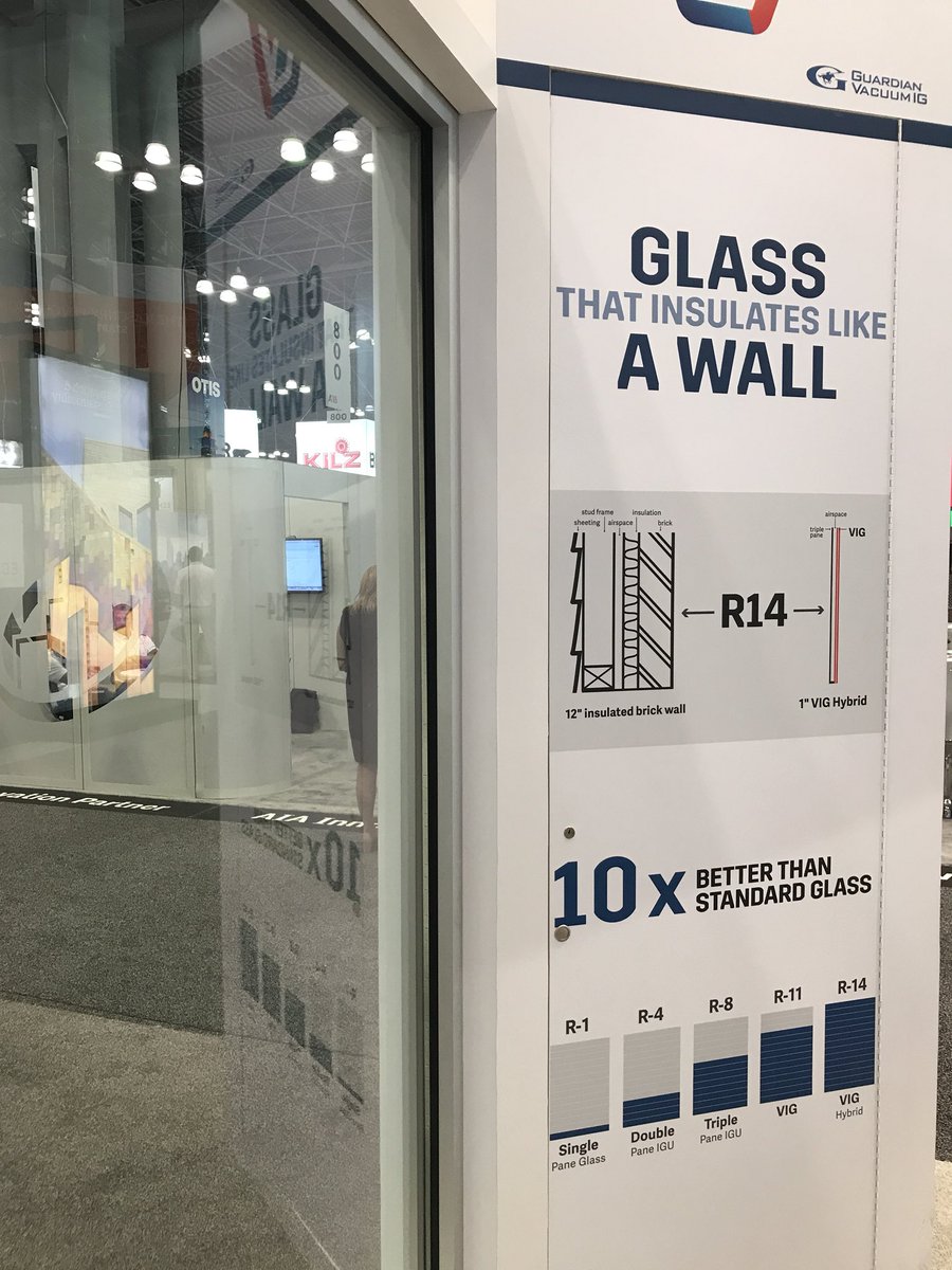 RetrofitMag's tweet photo. Do you have monolithic single-pane glass in your building &amp; need to meet the new #energycodes? @guardianglass offers #vacuuminsulatedglass #A18con https://t.co/bSzlwTaAHh