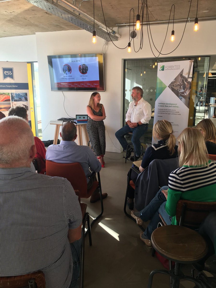 StartupGrindSCO's tweet image. Great start to today’s chat with @andrewjohnson and our director @LisaA_HR !  Thanks to sponsors @ESS_Startup @Forbytes1 @GMacandrew and @ScintillaIP for making this possible! And thanks to @QikServe for the amazing venue!