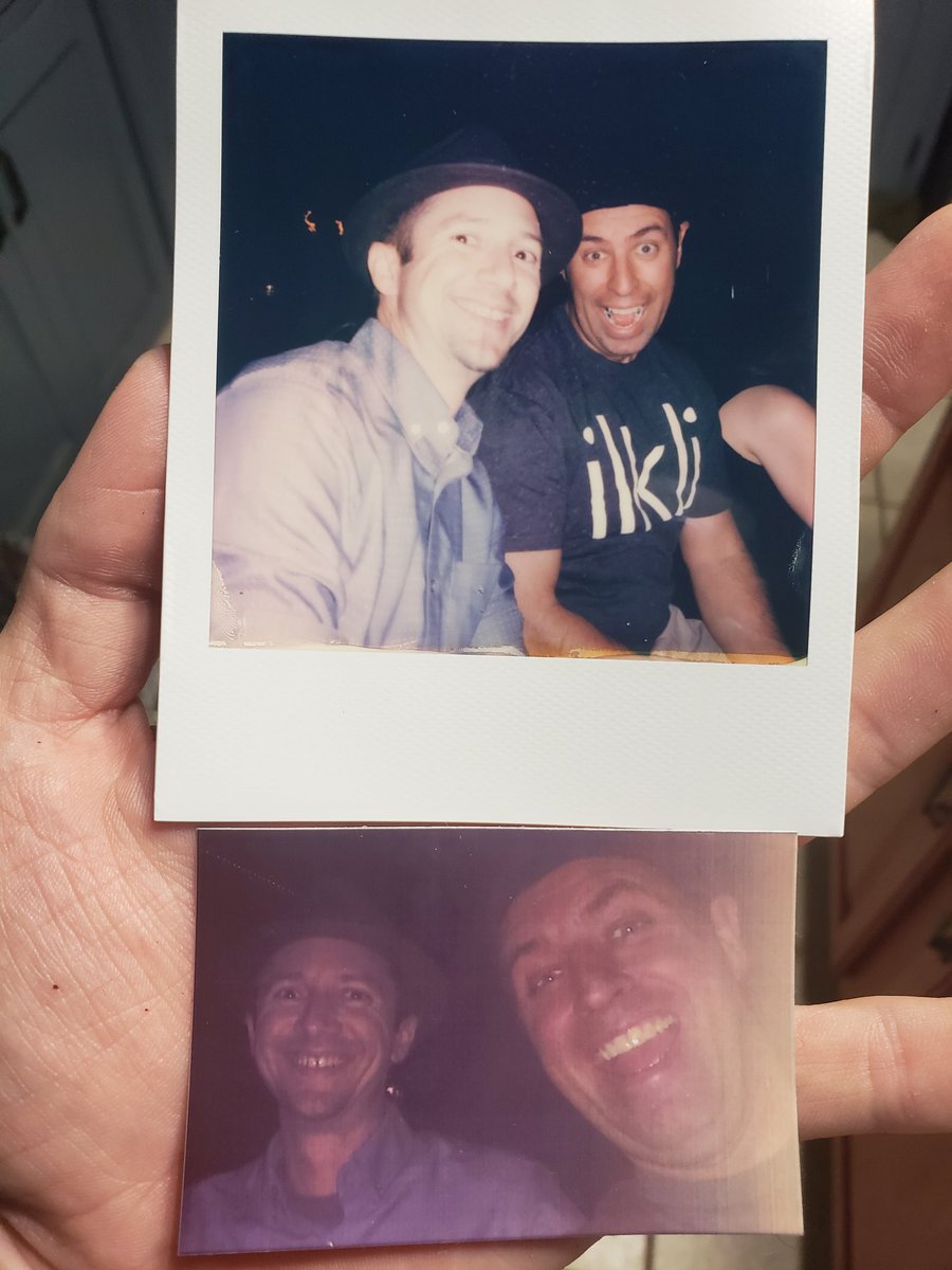 aaroncampbell's tweet photo. Finally catching up with everything after #WCOC and #WCEU and I remembered this old vs new school @Polaroid challenge with @heyilk at the Tiki bar. I think the old school wins, even though I love new tech gadgets. Thanks @mpmike and @Kitty_Lusby for the respective Polaroids. https://t.co/oodM93lQg8